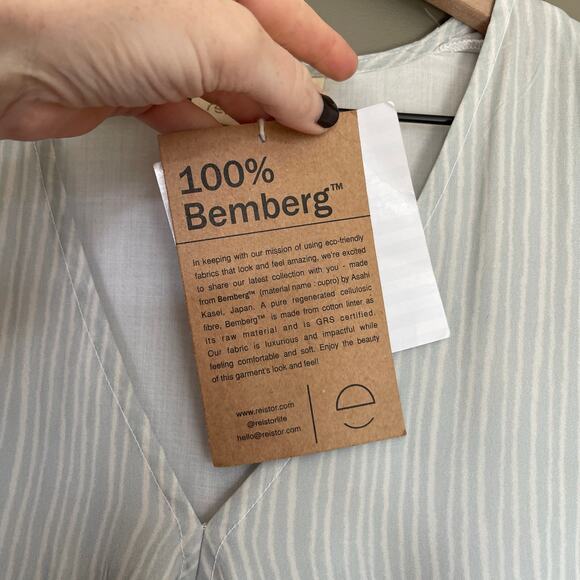 NWT Madewell x Reistor V-Neck Mini Dress Ivory Ivy Dreams Size Medium Babydoll - Picture 13 of 16